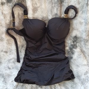 A.Che Shyla Tankini Top, black, 32DD/34D/36C/38B